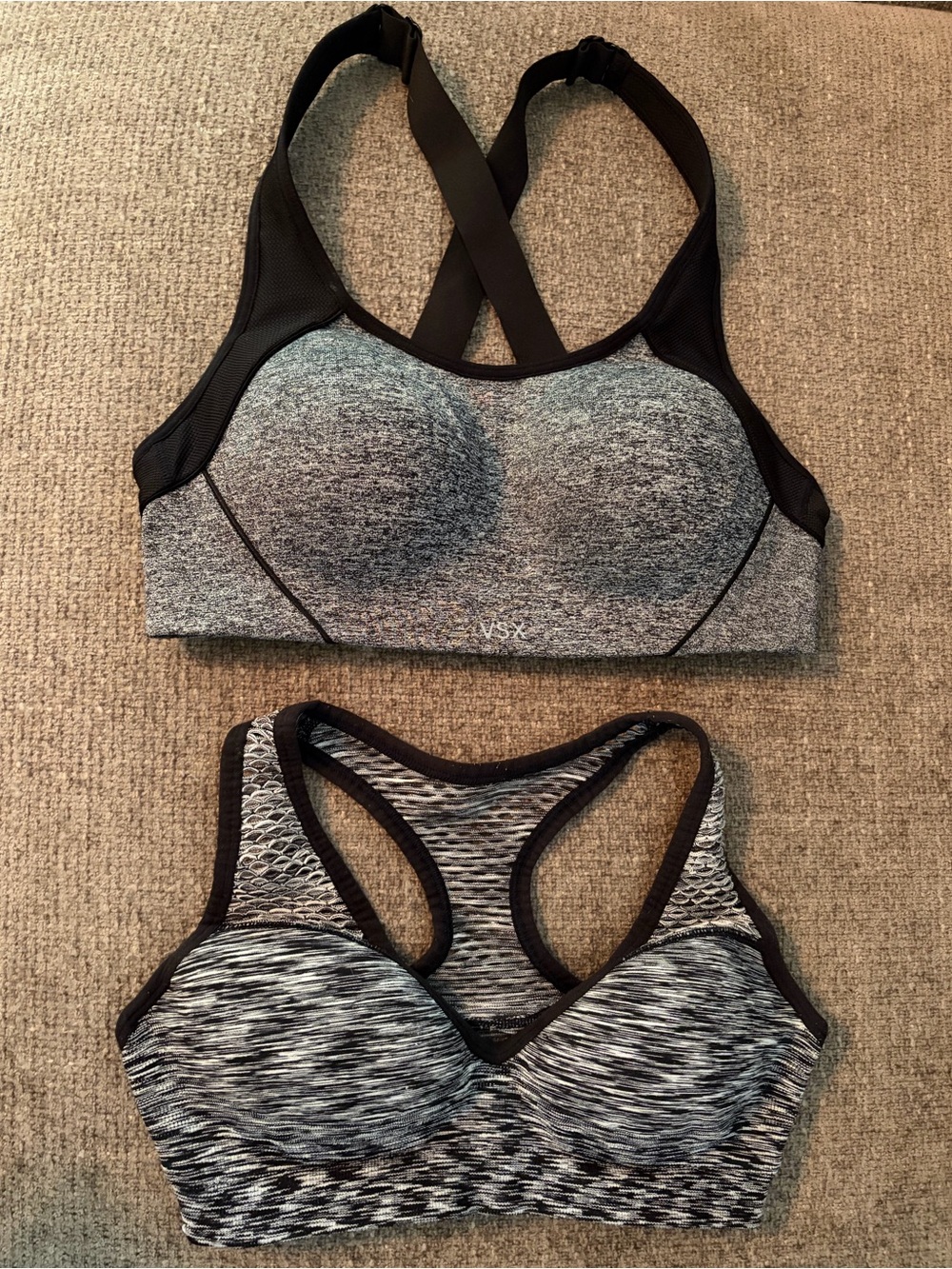 Victoria’s Secret VSX and PINK sports bras 32B and Small. Excellent condition